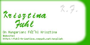 krisztina fuhl business card